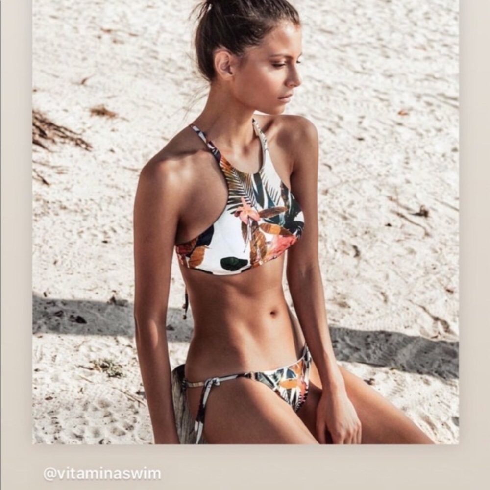 Vitamin A Tropical Floral Bikini Top